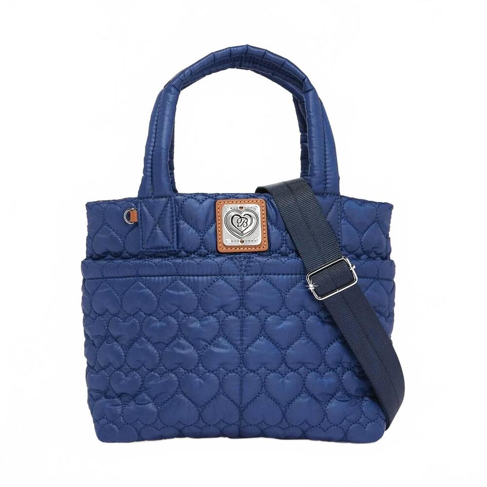 NEW BRIGHTON women's kamille cross body bag in navy / brown